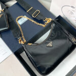 Prada Re-Edition 2005 Leather Bag 1BH204 Black